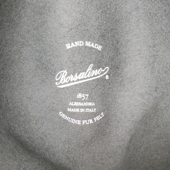 HP🎊💙🐇Borsalino Trilby Fur Felt Fedora Hat - Picture 8 of 8